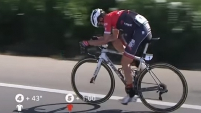 Alberto Contador all'attacco alla Vuelta Espana