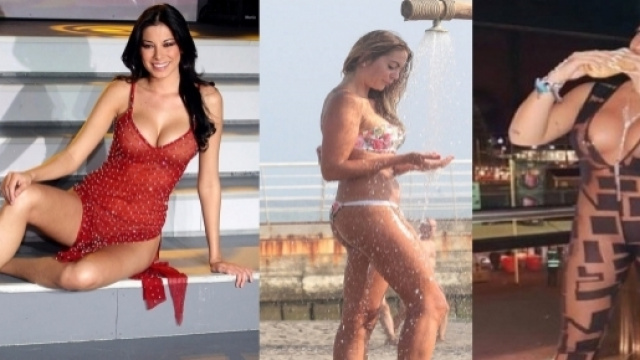 Da sinistra Aida Yespica, Veronica Angeloni e Elettra Lamborghini