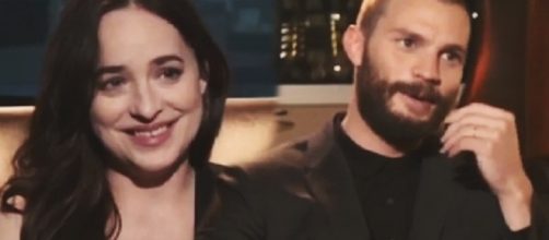 Dakota Johnson, Jamie Dornan - Image via YouTube/The50ShadesWorld.com