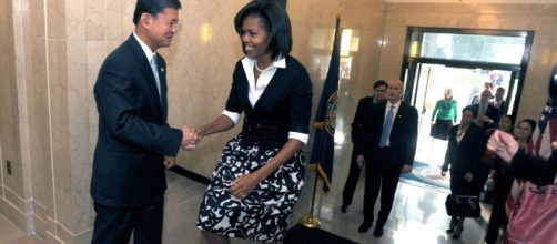 Michelle Obama in the White House, all White House photos are public domain