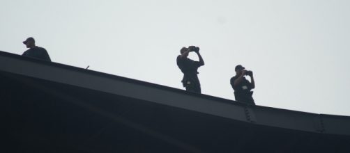 Secret Service for Obama, Busch stadium July 14, 2009. / [Image by Barbara Moore via Flickr, CC BY-SA 2.0]