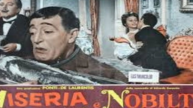 La locandina di "Miseria e Nobilt&agrave;" del 1954