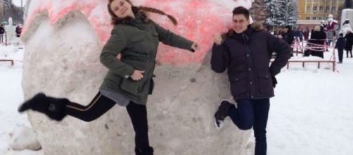 Aleksandra and Josh from a social network post