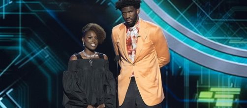 Issa Rae and Joel Embiid/ photo by ABC Television Group via Flickr