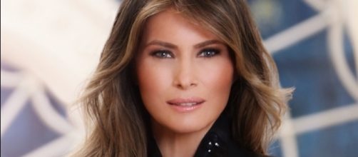 Melania Trump official portrait via Wikimedia Commons.