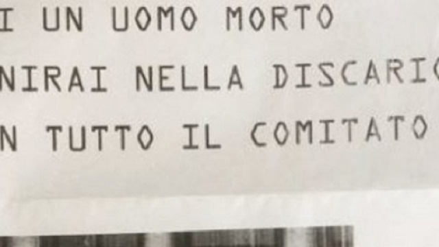 'Finirai nella discarica': giornalista minacciato di morte.