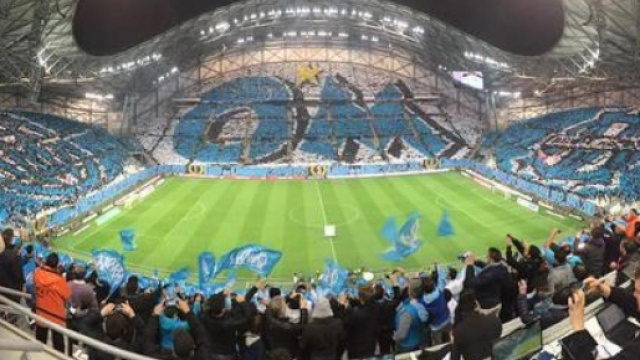 Les tribunes de l'Olympique de Marseille