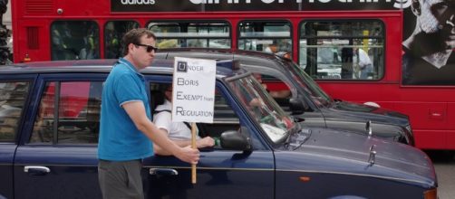 London's black cab drivers oppose Uber. / Image via flickr