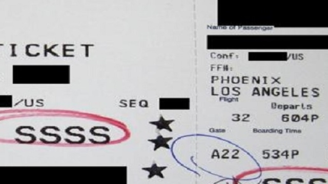 Le quattro "S" significano 'Secondary Security Screening Selection'