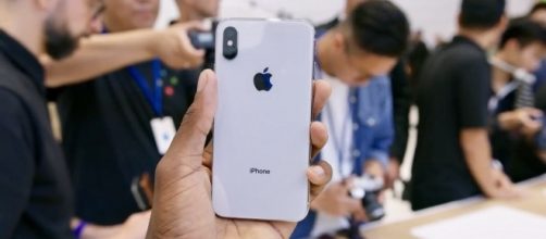 The iPhone X in silver at Apple Park - YouTube/MKBHD Channel