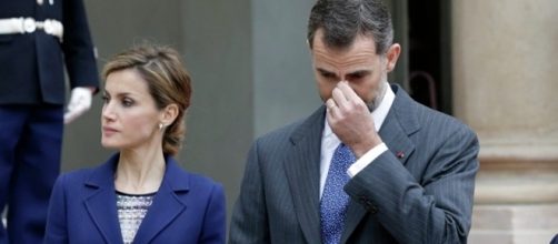 La reina Letizia junto al Rey Felipe VI.