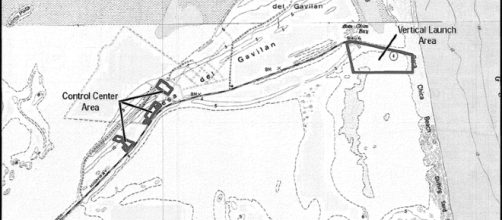 Map of SpaceX Texas launch facility (image courtesy of FAA wikimedia commons)