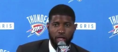 Paul George has a chance to play with legitimate superstars in Westbrook and Anthony -- LETS GO THUNDER via YouTube