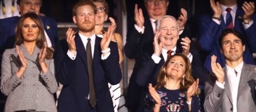 Prince Harry, US FL Melania Trump, PM Justin Trudeau at the opening of Invictus Games in Toronto- (YouTube/New 247)