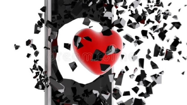 Cuore Rosso Scoppiato Dallo Smartphone Illustrazione di Stock ... - dreamstime.com