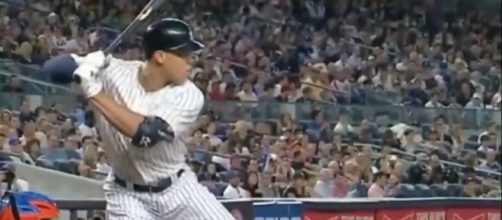 Aaron Judge has broke the record for most home runs by a rookie. [Image via YouTube]