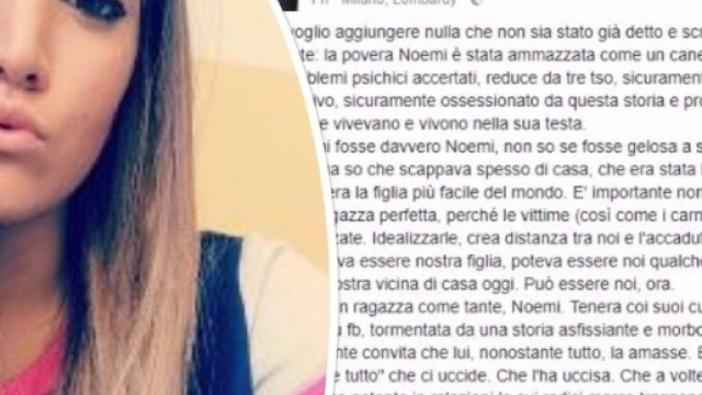 Noemi, uccisa dal fidanzato. Selvaggia Lucarelli: &laquo;Non era una ... - ilmattino.it