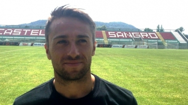 Una foto di Roberto Floriano durante il ritiro del Foggia Calcio a Castel di Sangro