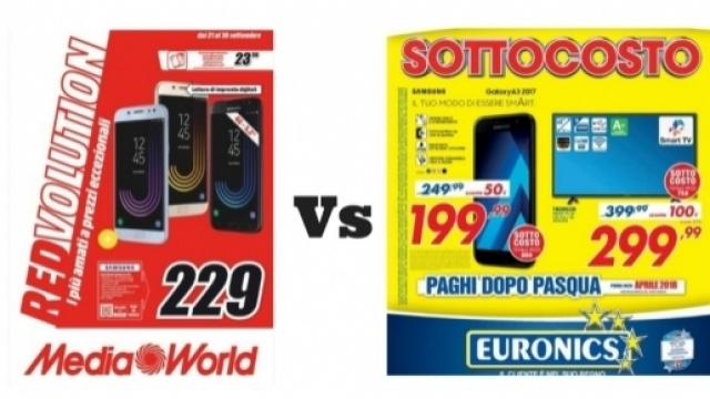 Volantino Mediaworld Redvolution vs Sottocosto Euronics