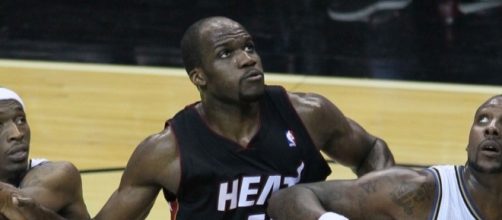 Joel Anthony in his former team the Miami Heat | Flickr | Keith Allison