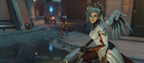 'Overwatch' hero Mercy. (image source: YouTube/GamingTaylor)