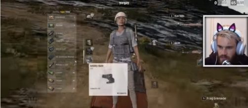 PewDiePie playing 'PUBG' in one of his livestreams. [Image via PewDiePie/YouTube screencap]