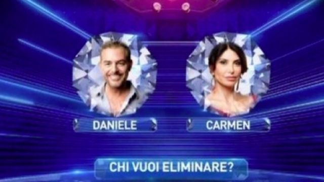 Daniele Bossari e Carmen Di Pietro al GF Vip