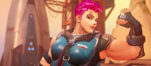 'Overwatch' hero Zarya. [IGN / YouTube screencap]
