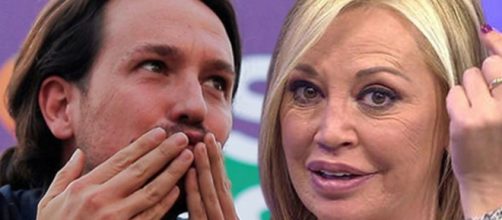 Bel&eacute;n Esteban y Pablo Iglesias, de Podemos.