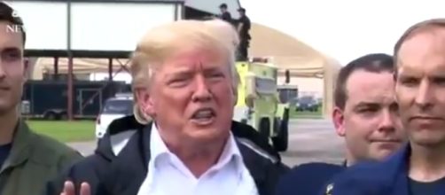 Donald Trump in Houston, via Twitter