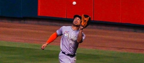Stanton in action, Wikipedia https://en.wikipedia.org/wiki/Giancarlo_Stanton#/media/File:Giancarlo_Stanton_Catch_2016.jpg