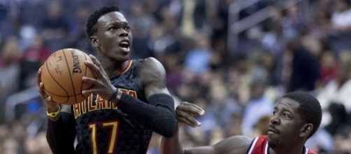 Dennis Schroder with the drive. (Image Credit: Keith Allison/Flickr)