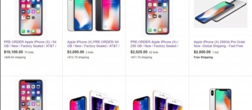 iPhone X Pre-Order listings on eBay (via eBay)