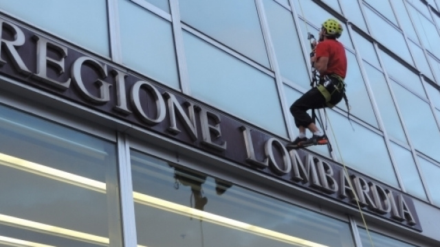 Marco Maggioni nelle fasi iniziali della scalata di domenica 1 ottobre.