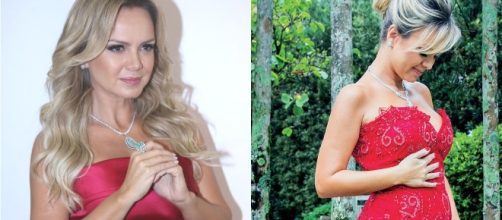 Apresentadora Eliana, gr&aacute;vida e confiante