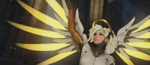 'Overwatch' hero Mercy. (image source: YouTube/Konshu)