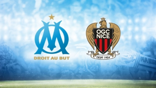 Logo de l'OM ainsi que l'OGC Nice