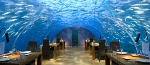 An underwater restaurant. (Image by Charly W. Karl/Flickr)