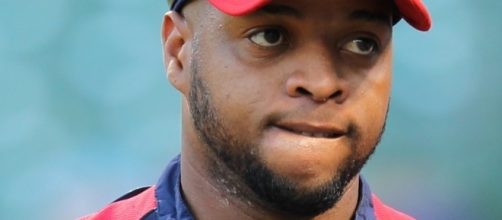 Carlos Santana put the Indians on the board with a solo shot in the 2nd frame -- Keith Allison via WikiCommons