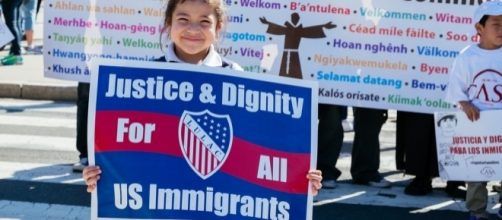 Faith leaders at the Supreme Court in support of President Obama's DACA, photo via Flickr https://www.flickr.com/photos/christianseno/26459097182