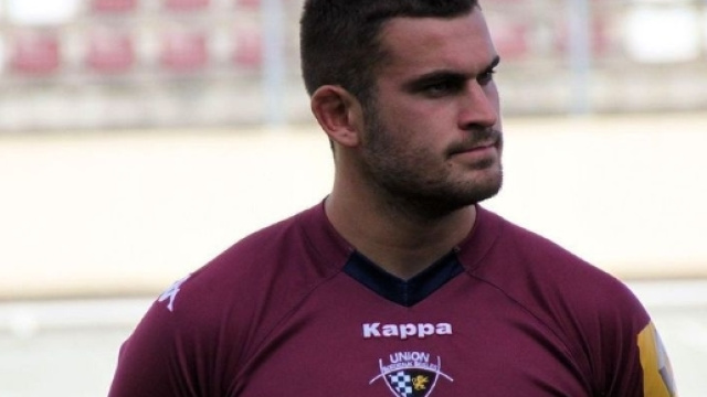 Marco Tauleigne, troisi&egrave;me-ligne de l'UBB/ Rugby Scapulaire