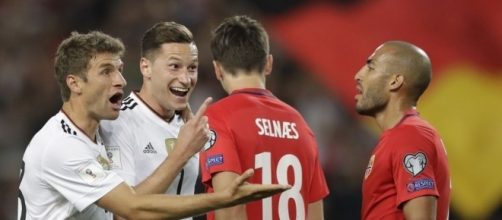 Germany players celebrates a goal wikimedia.org
