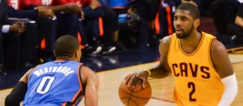 Kyrie Irving with the ball in his former team | Wikimedia Common