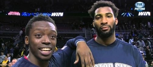 Reggie Jackson and Andre Drummond (via YouTube - FOX SportsDetroit)