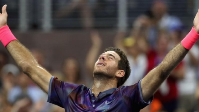 Apr&egrave;s un match intense, Juan Martin Del Potro savoure sa qualification en demi-finale de l'US Open (Cr&eacute;dit photo : AFP)