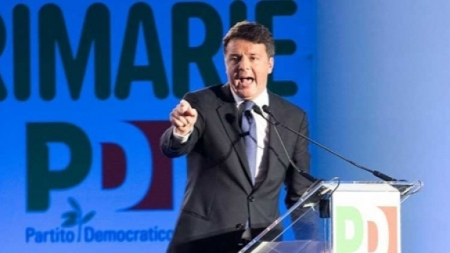 Il segretario del PD, Matteo Renzi