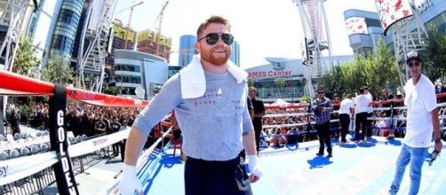 Canelo Alvarez/ photo by @BoxingNewsED via Twitter