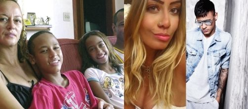 Neymar e Rafella antes da fama