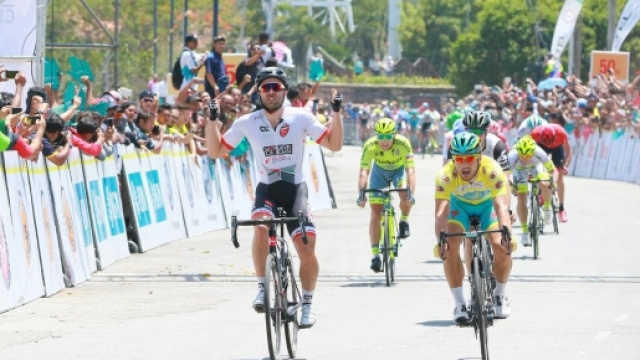 Andrea Palini coinvolto nell'incidente sul lago d'Iseo (foto - Bicitv)
