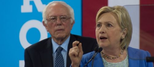 Bernie Sanders and Hillary Clinton. Photo: Marc Nozell/Creative Commons